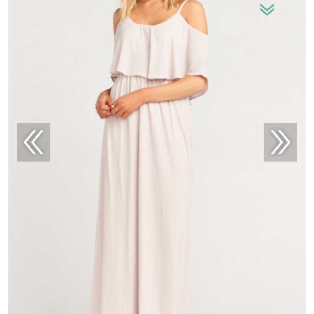 Show me the ring MuMu Caitlin Ruffle Maxi dress